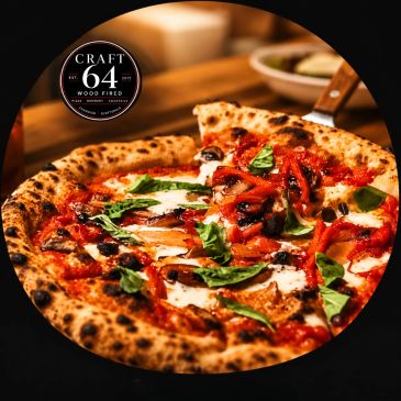 Craft 64 Brewery: Top 50 USA Wood Fired Pizza, Craft Beer & Cocktails